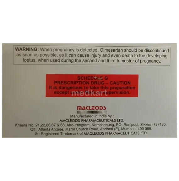 triolmesar 40mg tablet 15's